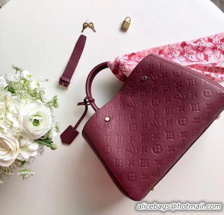 Duplicate Louis vuitton original MONTAIGNE MM M44311 fuchsia