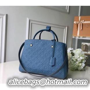 Best Grade Louis vuitton original MONTAIGNE MM M44311 blue