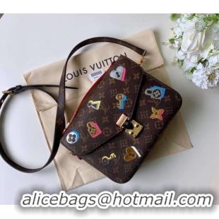 Feminine Louis Vuitton Original Monogram Canvas POCHETTE METIS M44366