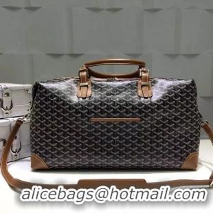 Buy Discount Goyard Luggage Boeing Travelling 8952 Black And Tan