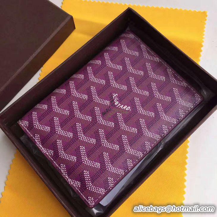 New Classic Goyard Passport Holder 020109 Purple