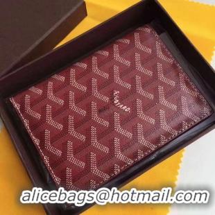 Grade Low Cost Goyard Passport Cover 020109 Burgundy