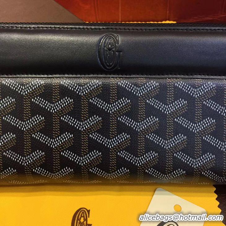 Hot Sell Goyard Zippy Wallet 020110 Black