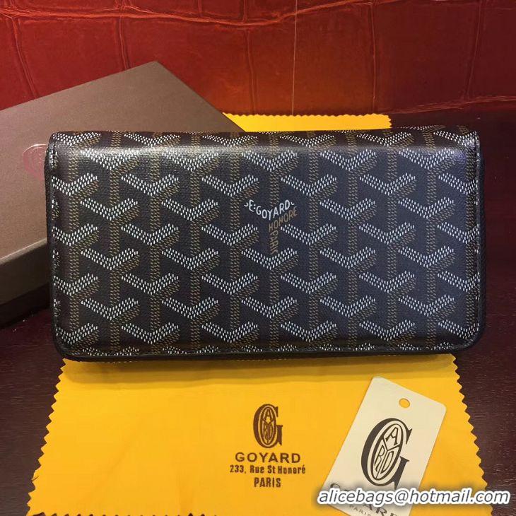 Hot Sell Goyard Zippy Wallet 020110 Black