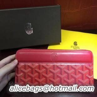 Best Price Goyard Zippy Purses 020110 Red