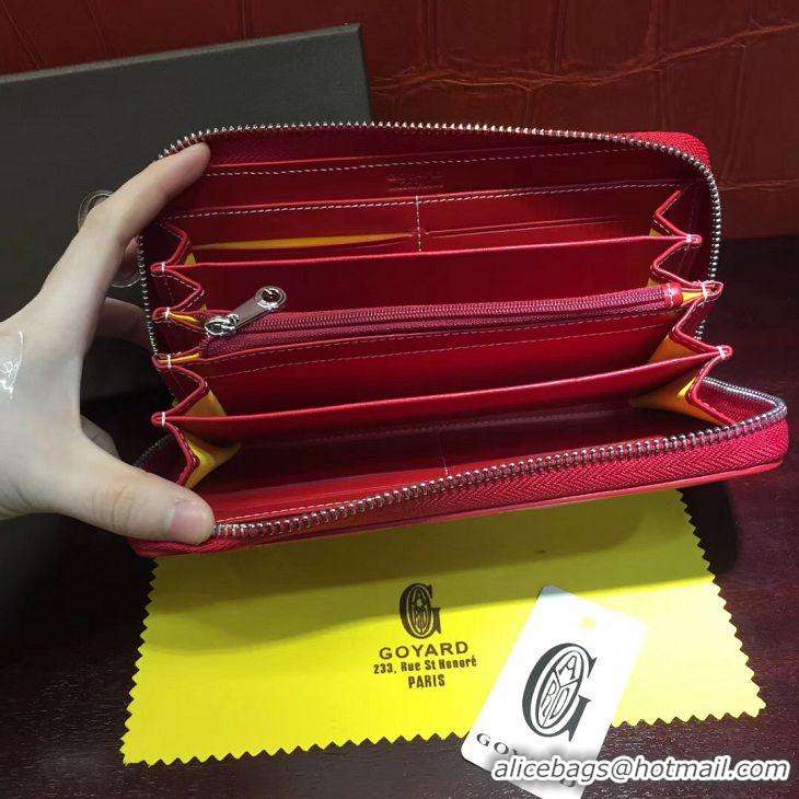 Best Price Goyard Zippy Purses 020110 Red