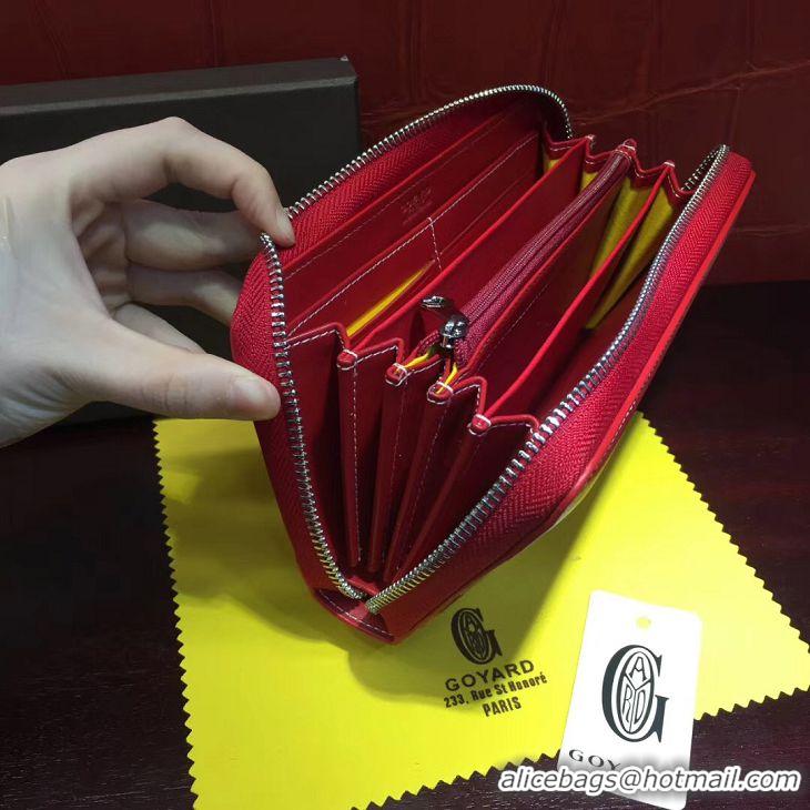 Best Price Goyard Zippy Purses 020110 Red