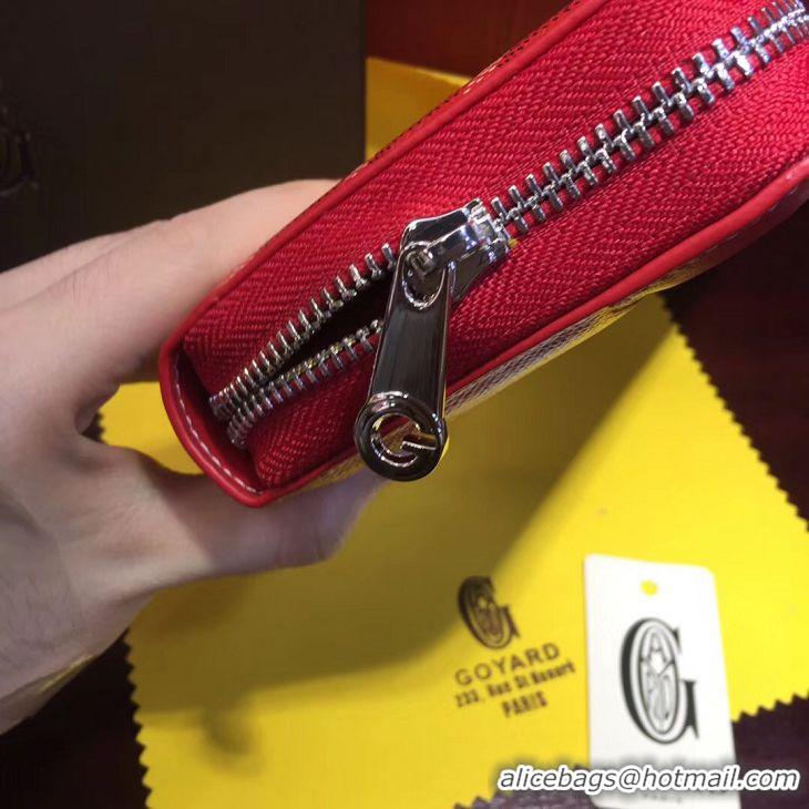 Best Price Goyard Zippy Purses 020110 Red