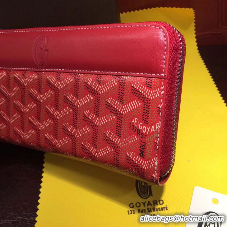 Best Price Goyard Zippy Purses 020110 Red