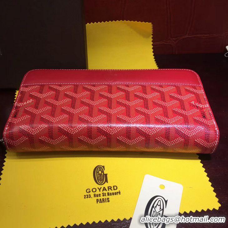 Best Price Goyard Zippy Purses 020110 Red