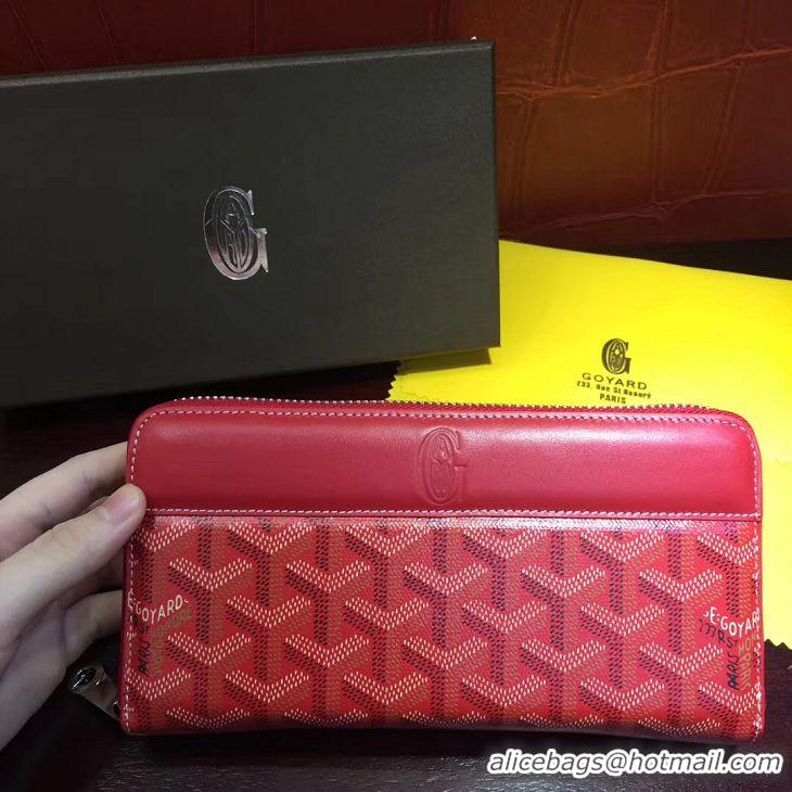 Best Price Goyard Zippy Purses 020110 Red