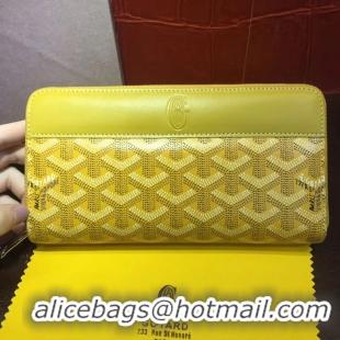 Good Quality Goyard Zippy Purse 020110 Yellow