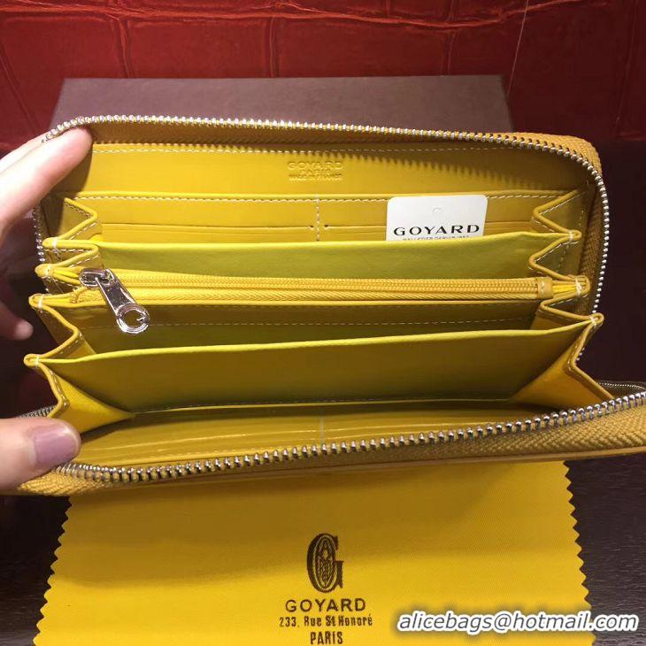 Good Quality Goyard Zippy Purse 020110 Yellow