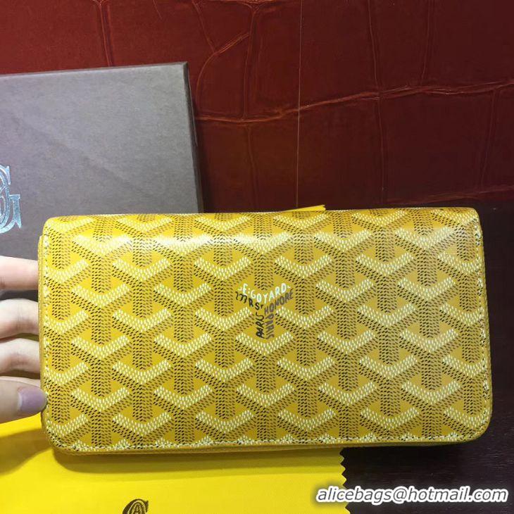 Good Quality Goyard Zippy Purse 020110 Yellow