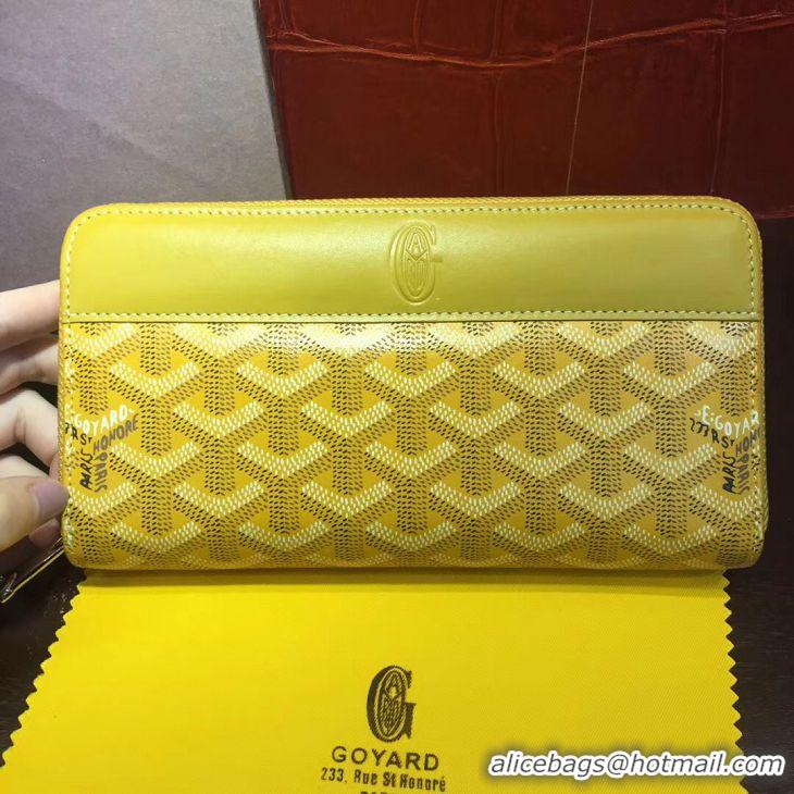 Good Quality Goyard Zippy Purse 020110 Yellow