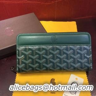 Good Product Goyard Zippy Wallet 020110 Green