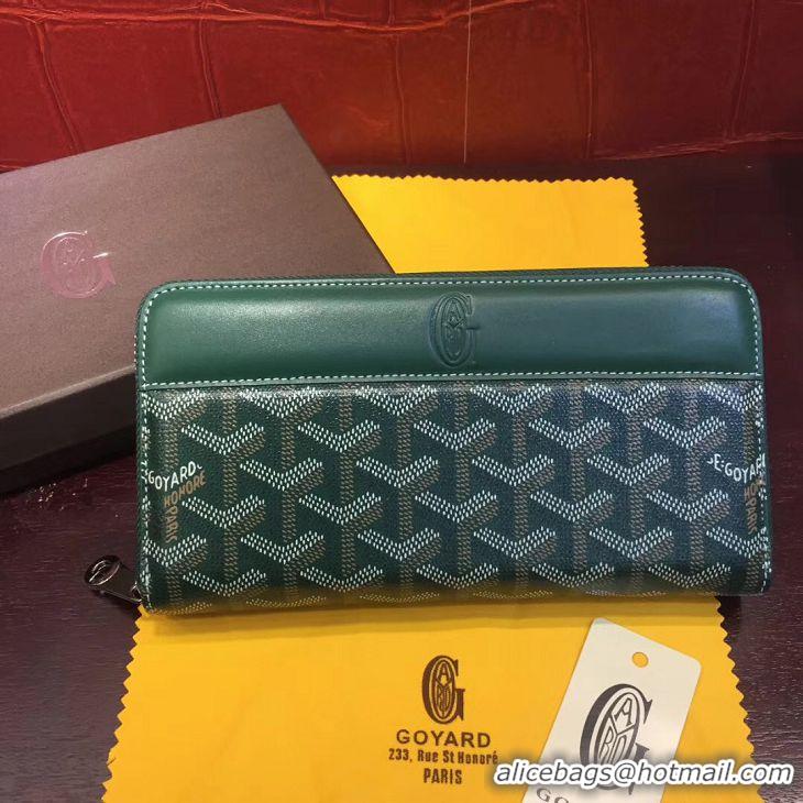 Good Product Goyard Zippy Wallet 020110 Green