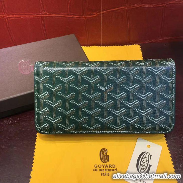 Good Product Goyard Zippy Wallet 020110 Green