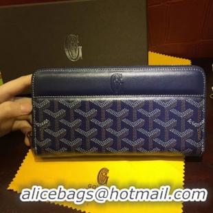 Cheapest Goyard Zippy Purse 020110 Navy Blue