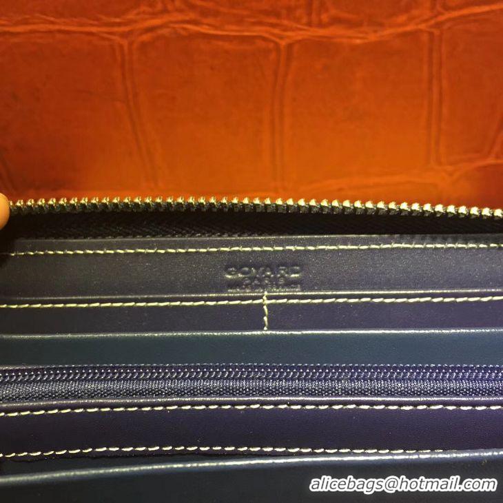 Cheapest Goyard Zippy Purse 020110 Navy Blue