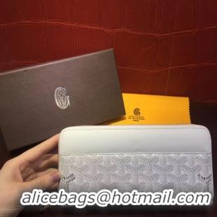 Buy Best Cheap Goyard Zippy Wallet 020110  White