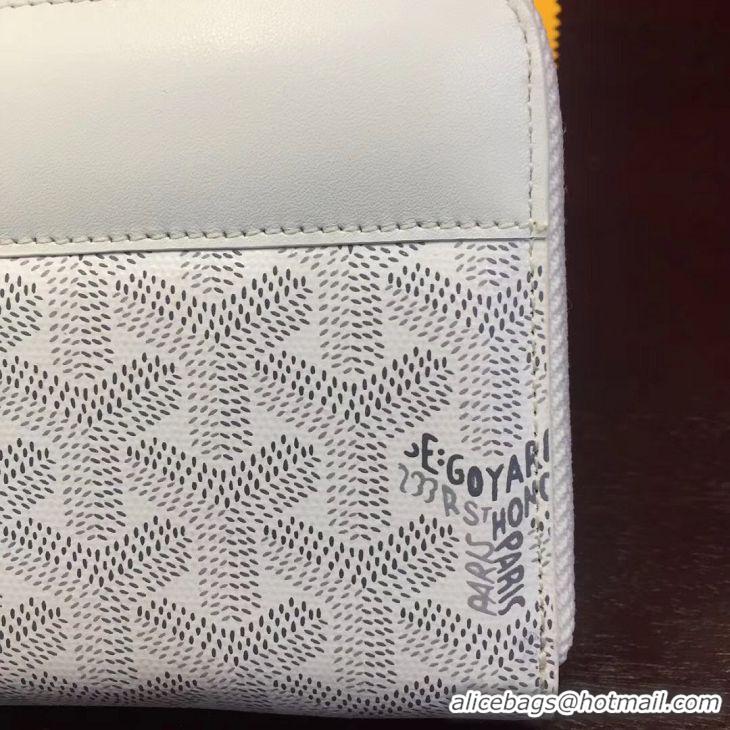 Buy Best Cheap Goyard Zippy Wallet 020110  White