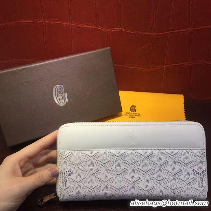 Buy Best Cheap Goyard Zippy Wallet 020110  White