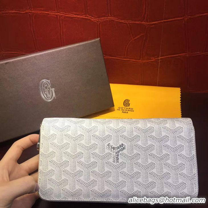 Buy Best Cheap Goyard Zippy Wallet 020110  White