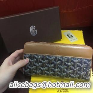 Inexpensive Goyard Zippy Wallet 020110 Black And Tan