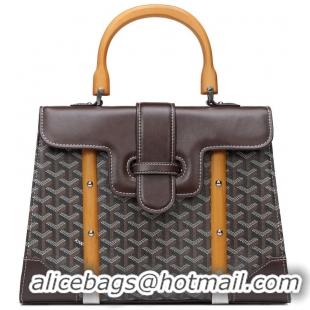 Best Product Goyard Saigon Tote Bag GM 8941 Dark Coffee