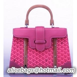 Inexpensieve Goyard Saigon Tote Bag GM 8941 Rose Red