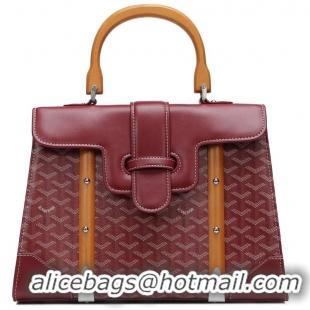 Buy Cheap Goyard Saigon Tote Bag GM 8941 Burgundy