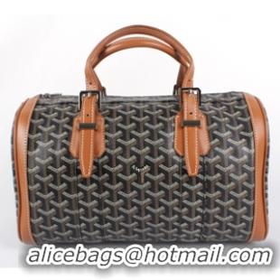 High Quality Goyard Speedy Bag With Shoulder Strap 8970 Black With Earth Yellow