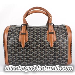 High Quality Goyard Speedy Bag With Shoulder Strap 8970 Black With Earth Yellow