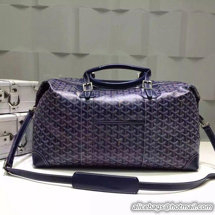 Goyard Luggage Boeing Travelling Bag 8952 Navy Blue