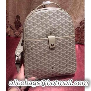 Classic New Fashion 2014 Goyard Backpack 8990 Beige