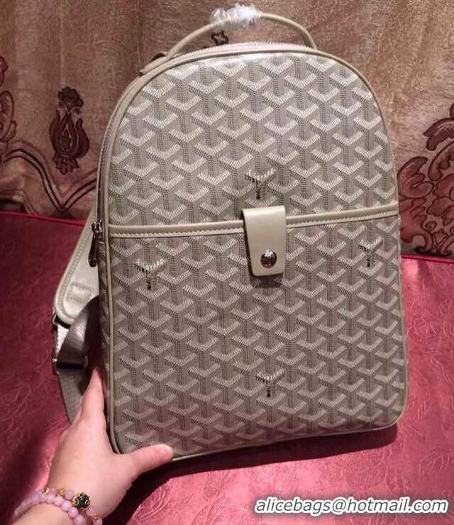 Classic New Fashion 2014 Goyard Backpack 8990 Beige