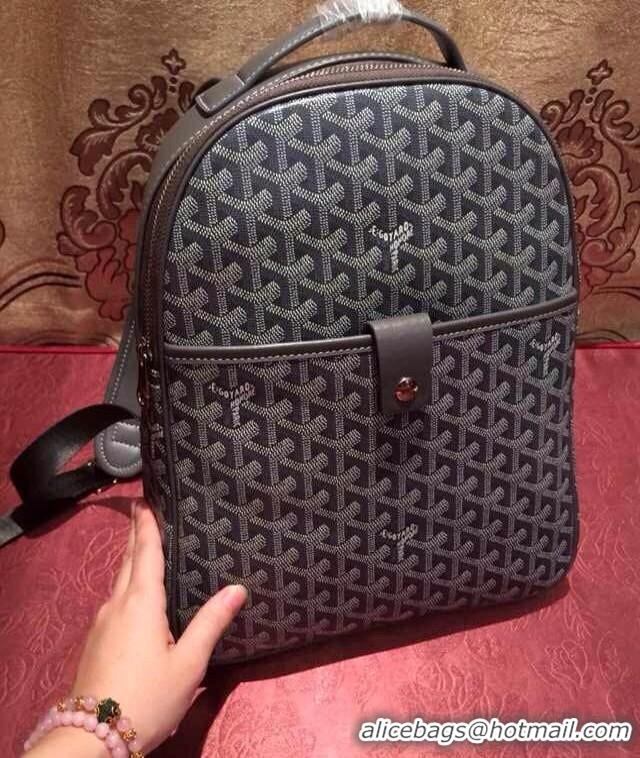 Good Product New 2014 Goyard Backpack 8990 Dark Grey