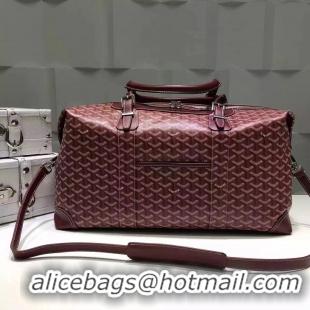 Shop Cheap Goyard 48CM Duffle Travel Boeing Bag 8952 Burgundy