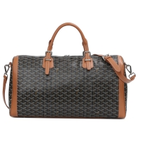 2015 Cheap Goyard Keepall 50CM Travel Bag 8958 Black And Tan