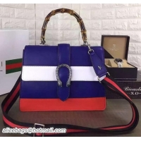 Custom Free Gucci Dionysus Leather Top Handle Bag 421999 Royal