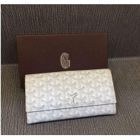 Famous Brand Discount Goyard Long Purses 020112 White