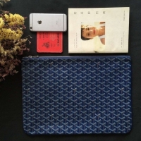 Free Shipping Goyard New Design Ipad Bag Small Size PM 020113 Dark Blue