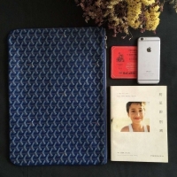 Good Taste Goyard New Design Ipad Bag Medium Size 020113 Dark Blue