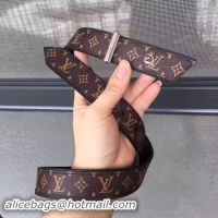 Durable Louis Vuitton 30mm Brown Belt M9306 Silver