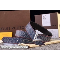 Comfortable Louis Vuitton ESSENTIAL V Belt LV4809S Blue