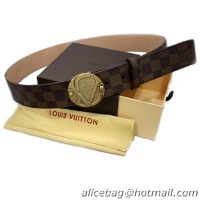 Louis Vuitton Belts 6977 Damier Coffee