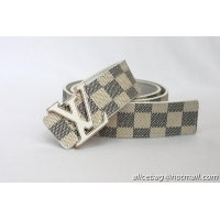 Louis Vuitton Damier Azur Canvas Belt LV056