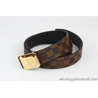 Louis Vuitton Damier Ebene Canvas Belt LV065