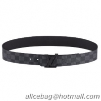 Louis Vuitton Initiales Damier Graphite Belt M9808S